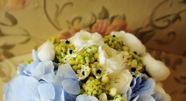 bouquet_sposa_ortensie_ornitogallo
